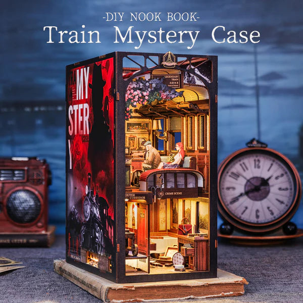 Train Mystery Case – DIY Book Nook Kit