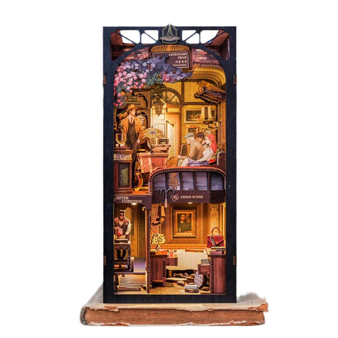 Train Mystery DIY Wooden Book Nook Kit