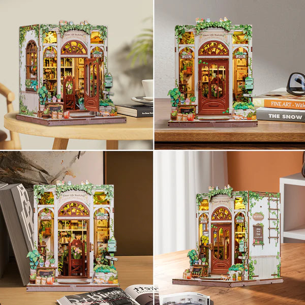 Green Life Bookshop – DIY Miniature Book Nook Kit