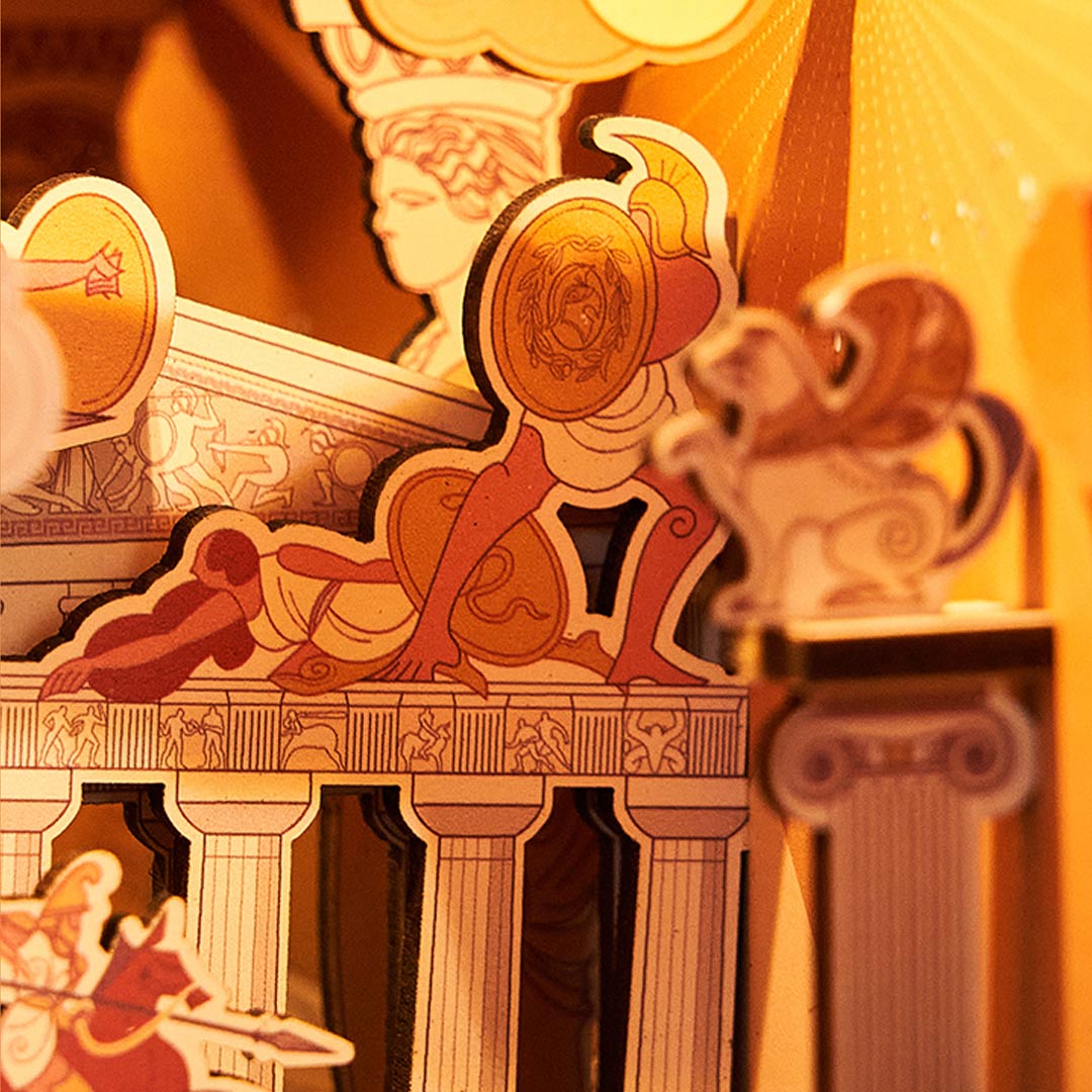 The Legend of the Amazons Wooden Book Nook