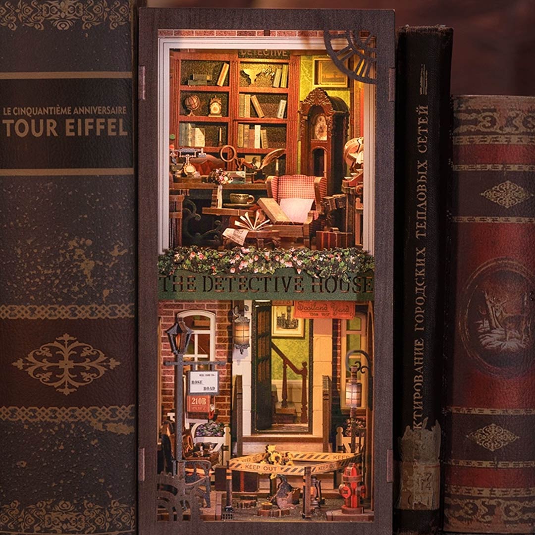 Rose Detective Agency DIY Book Nook Shelf Insert