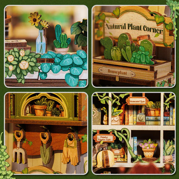Green Life Bookshop – DIY Miniature Book Nook Kit