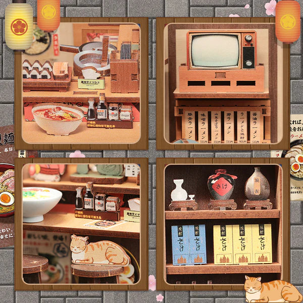 Morita-Ya Ramen Shop – DIY Miniature Book Nook Kit
