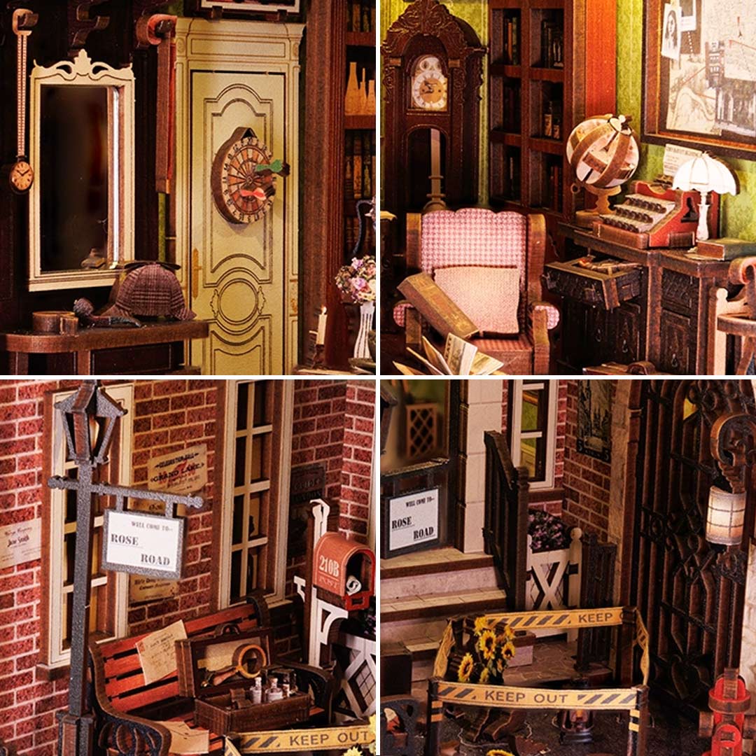 Rose Detective Agency DIY Book Nook Shelf Insert