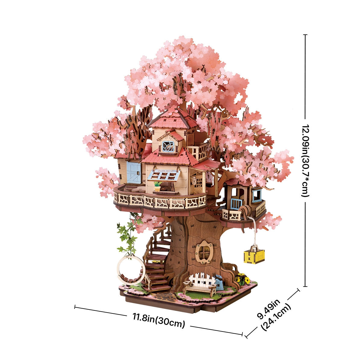Sakura Tree House – DIY 3D Wooden Puzzle Kit