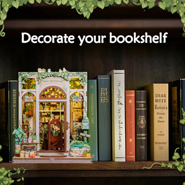 Green Life Bookshop – DIY Miniature Book Nook Kit
