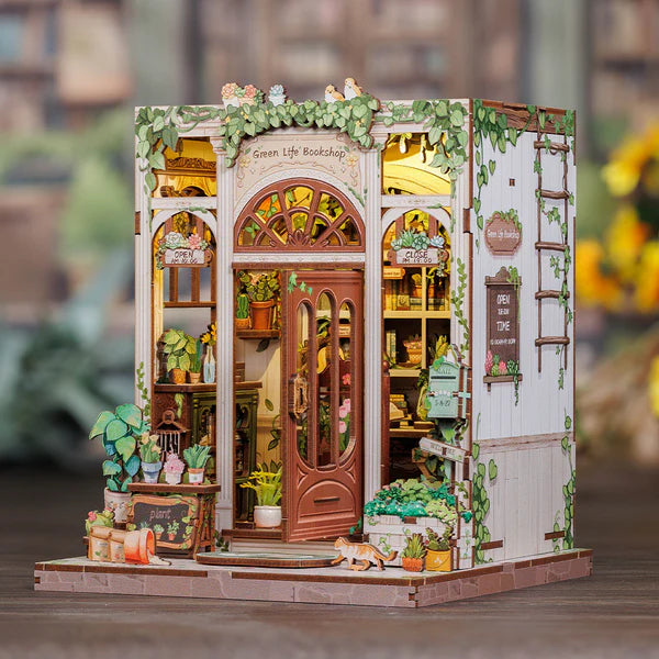 Green Life Bookshop – DIY Miniature Book Nook Kit