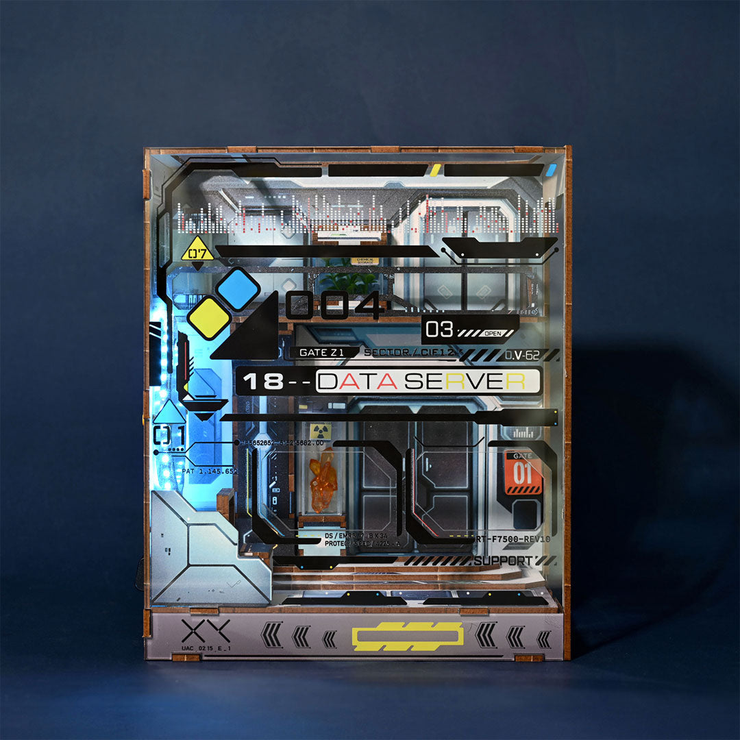 Sci-Fi Alien Hub Wooden Puzzle Book Nook Kit