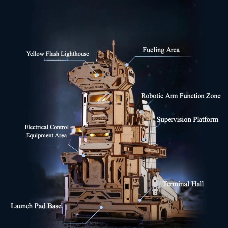 Galactic Launch – Space Shuttle 3D Wooden Puzzle