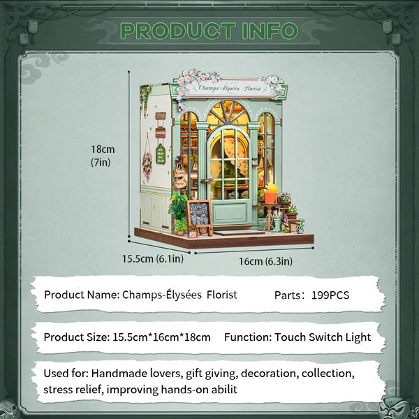 Champs Fleuris – DIY Miniature Book Nook Kit
