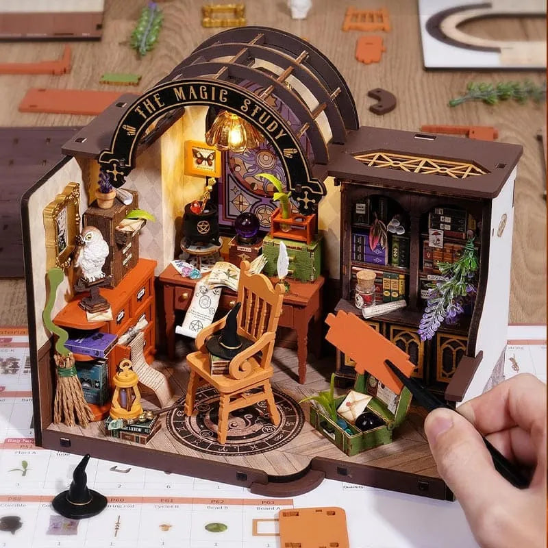 Magic Study DIY Miniature House Kit