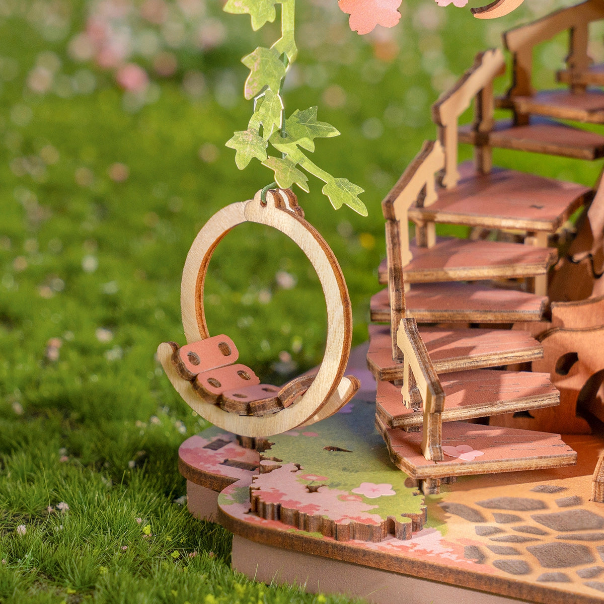 Sakura Tree House – DIY 3D Wooden Puzzle Kit