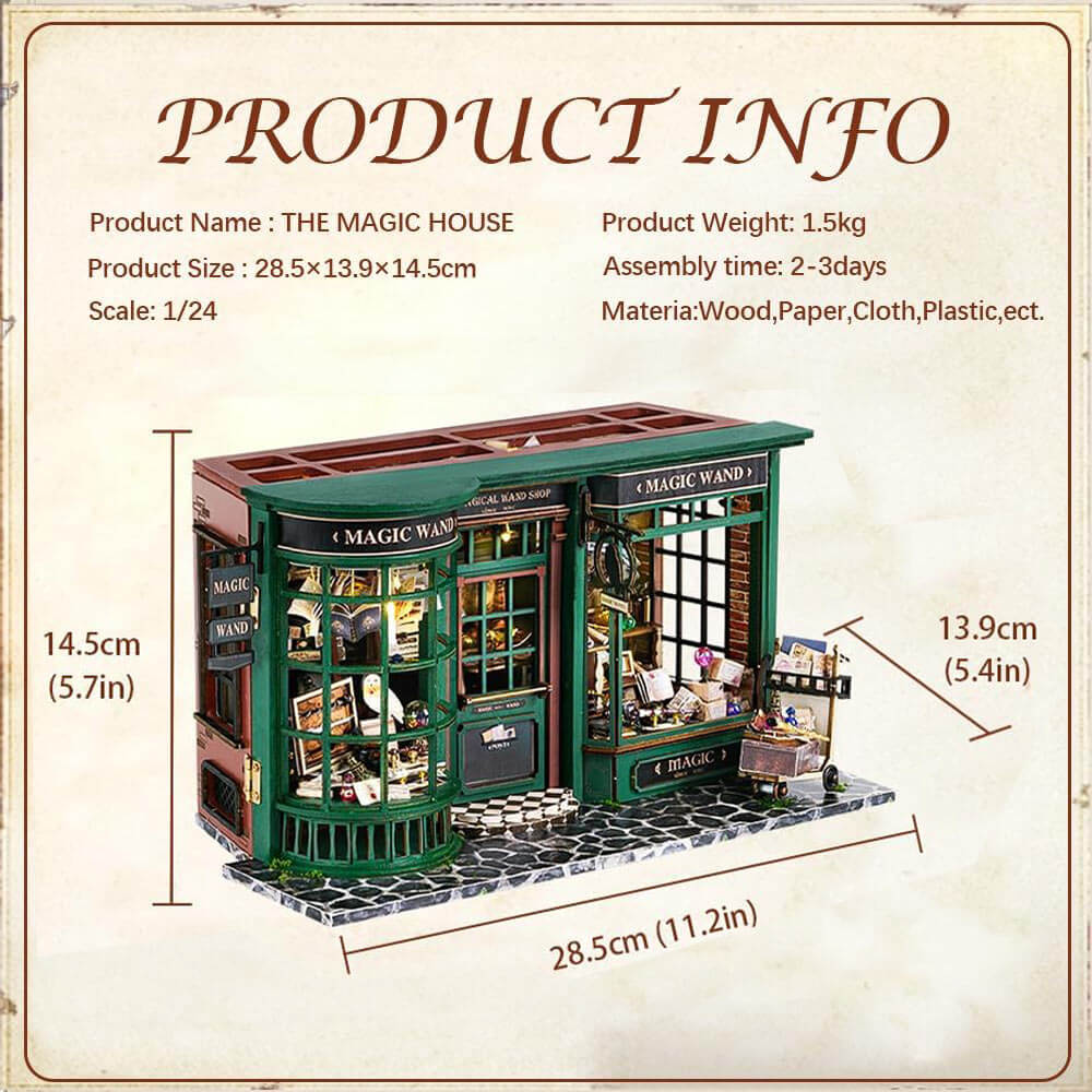 Magic House DIY Wooden Miniature House Kit