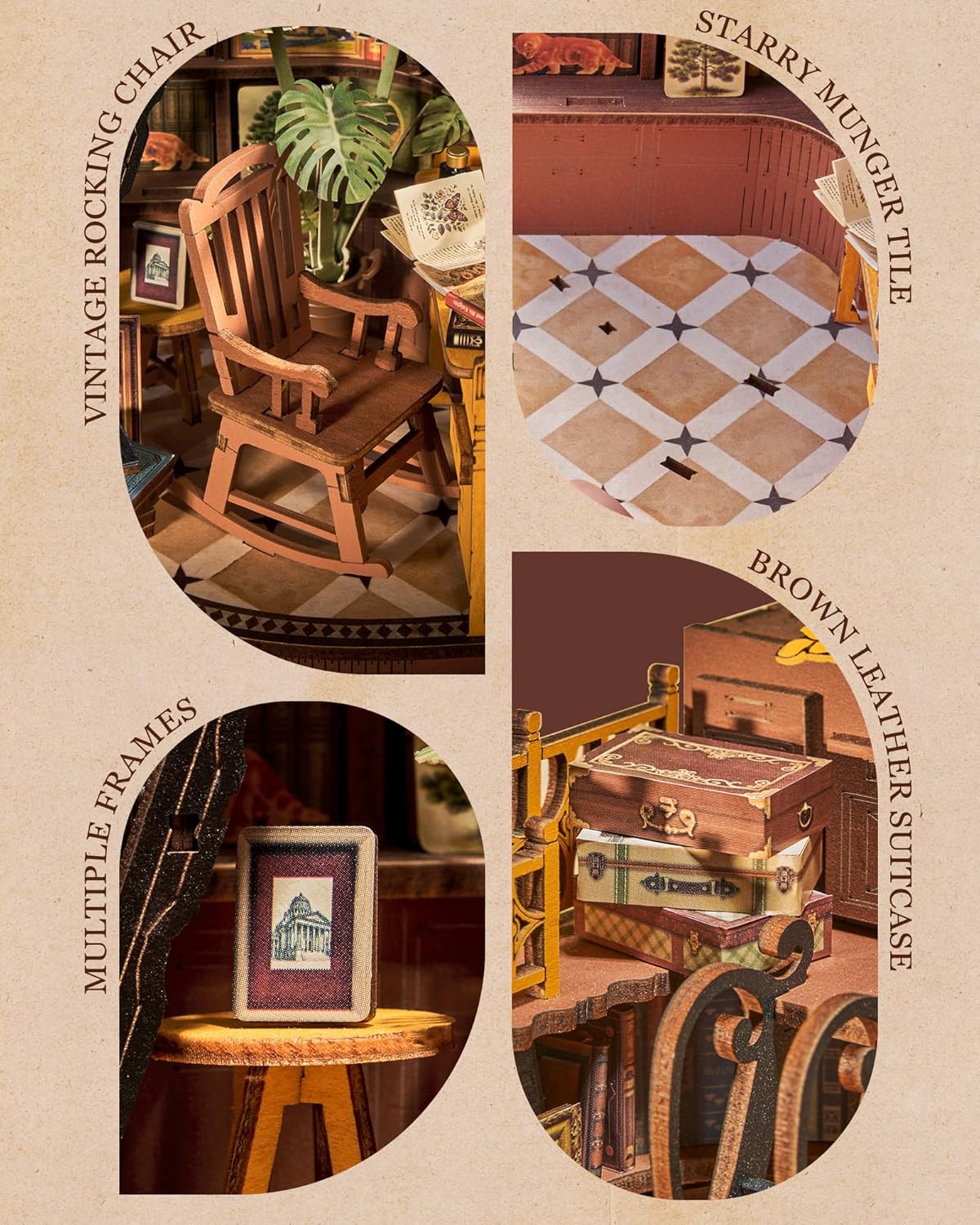 Silent Corner Study – DIY Book Nook Kit