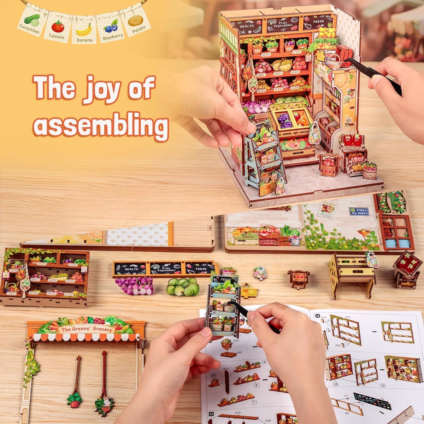 The Greens’ Grocery – DIY Miniature House Kit