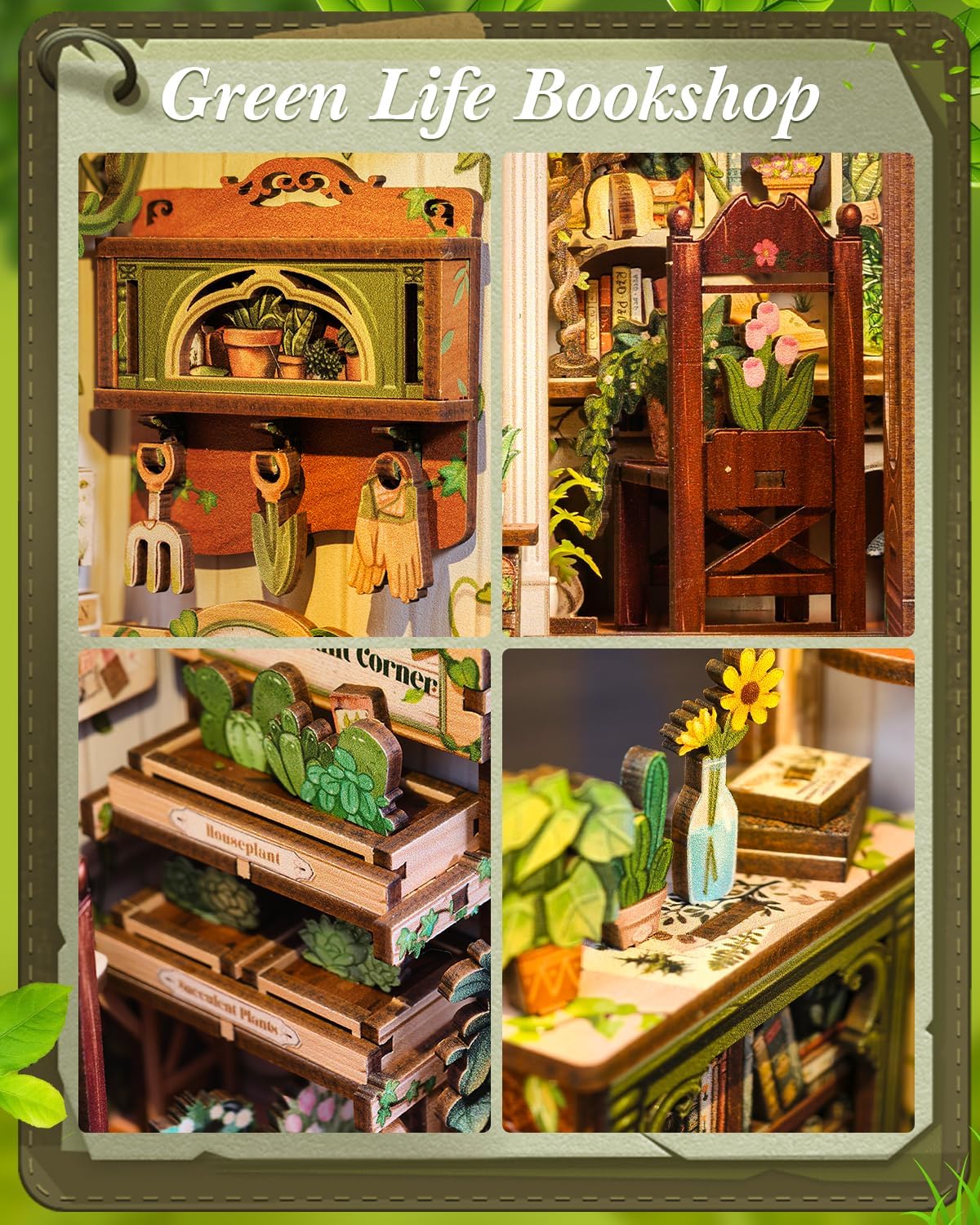 Green Life Bookshop – DIY Book Nook Kit