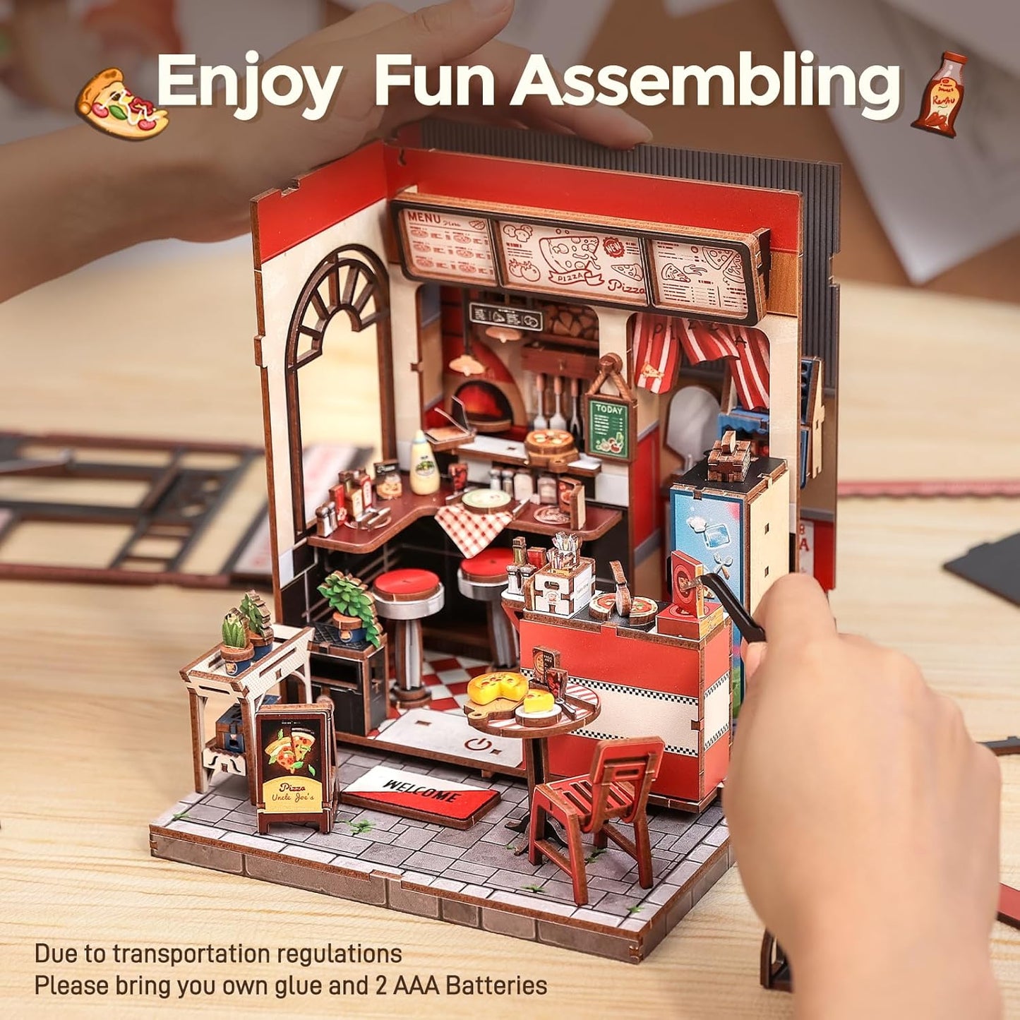 Uncle Joe’s Pizzeria – DIY Miniature House Kit