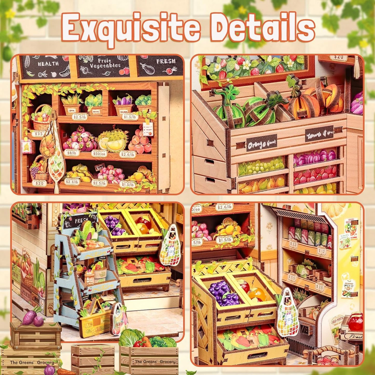 The Greens’ Grocery – DIY Miniature House Kit