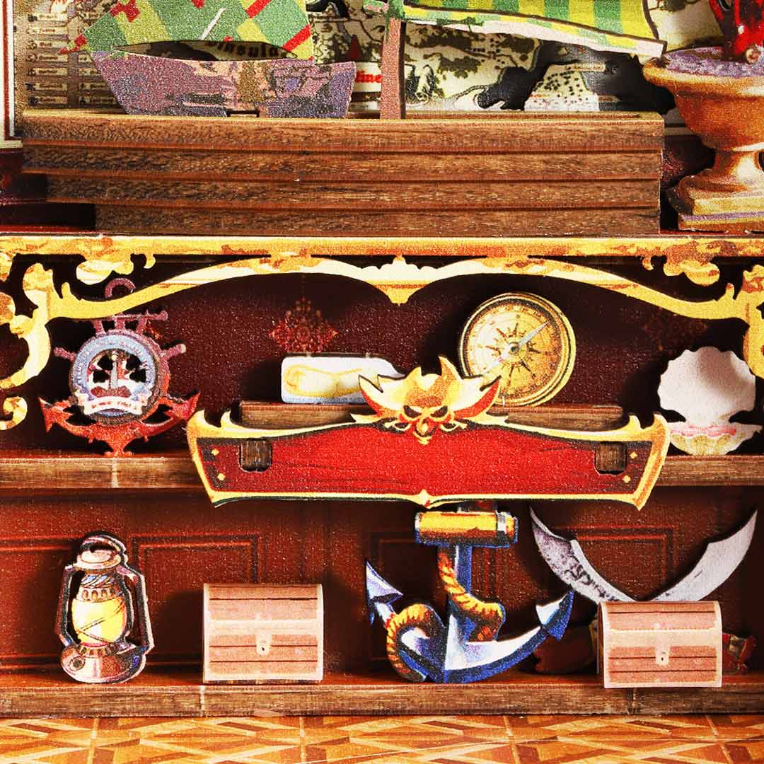 Century Museum – DIY Wooden Book Nook Shelf Insert