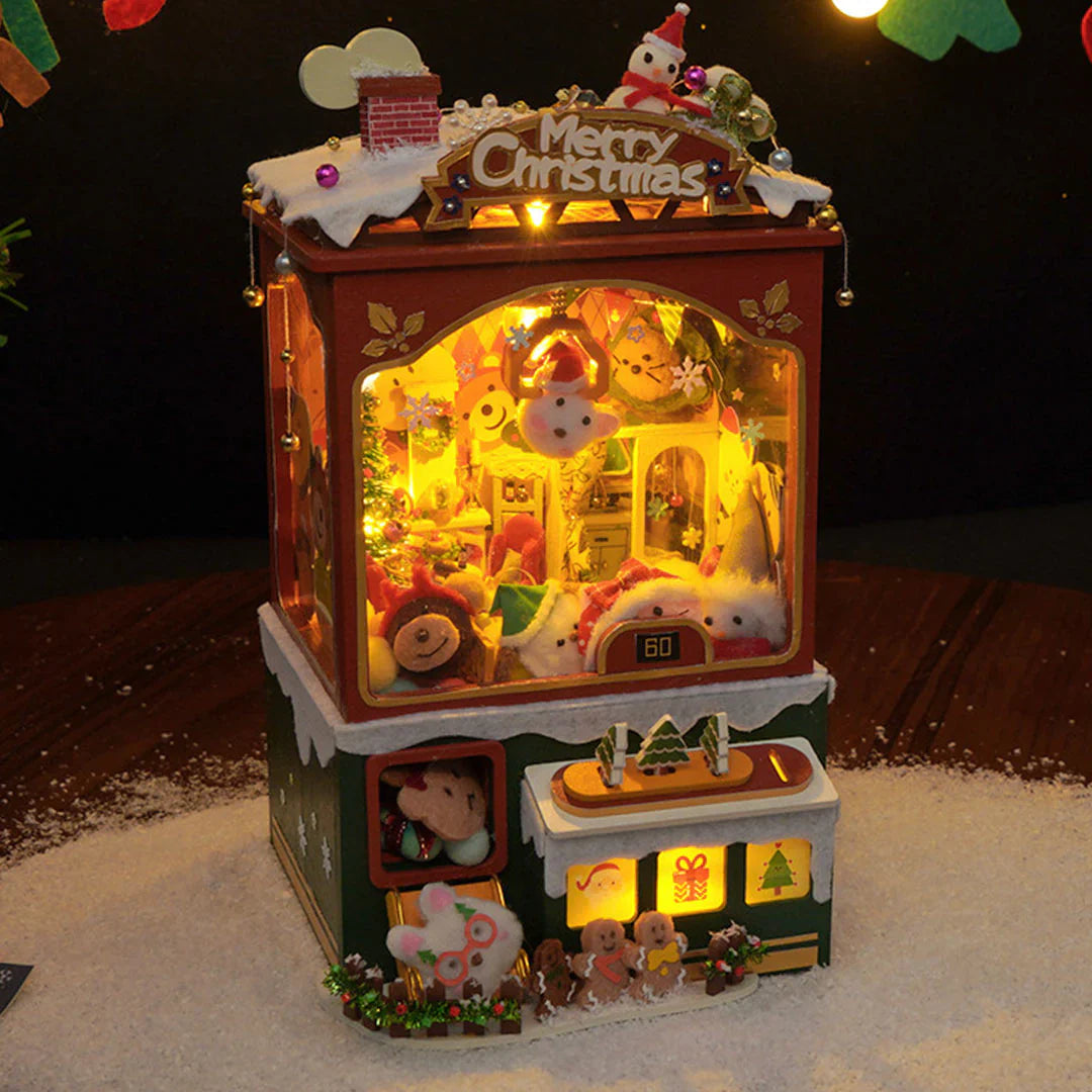 (Sold Out) Merry Christmas Claw Machine – DIY Wooden Music Box