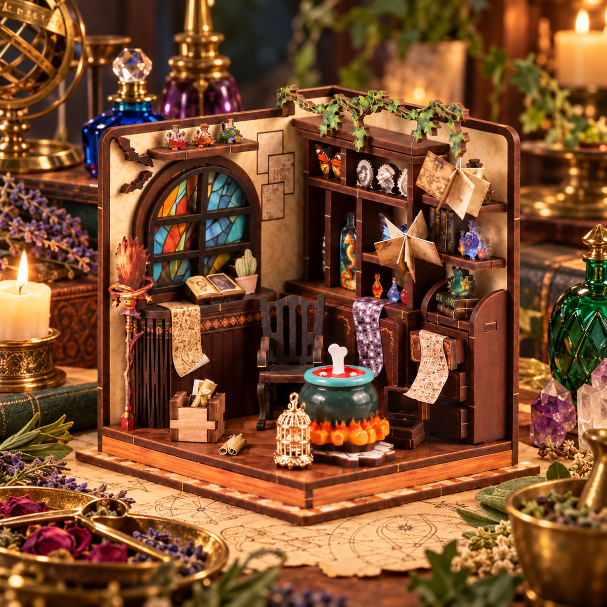 Mini Potion Workshop – Magical Wizard Study DIY Kit