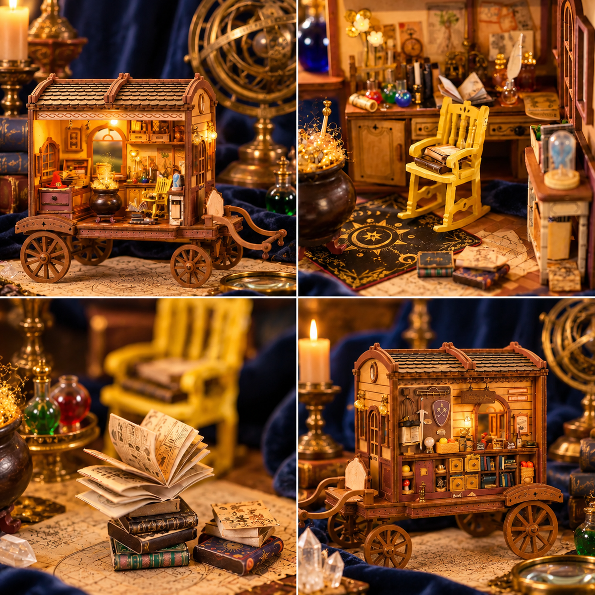 Entropy’s Flow – Magical Wizard Wagon DIY Book Nook Kit