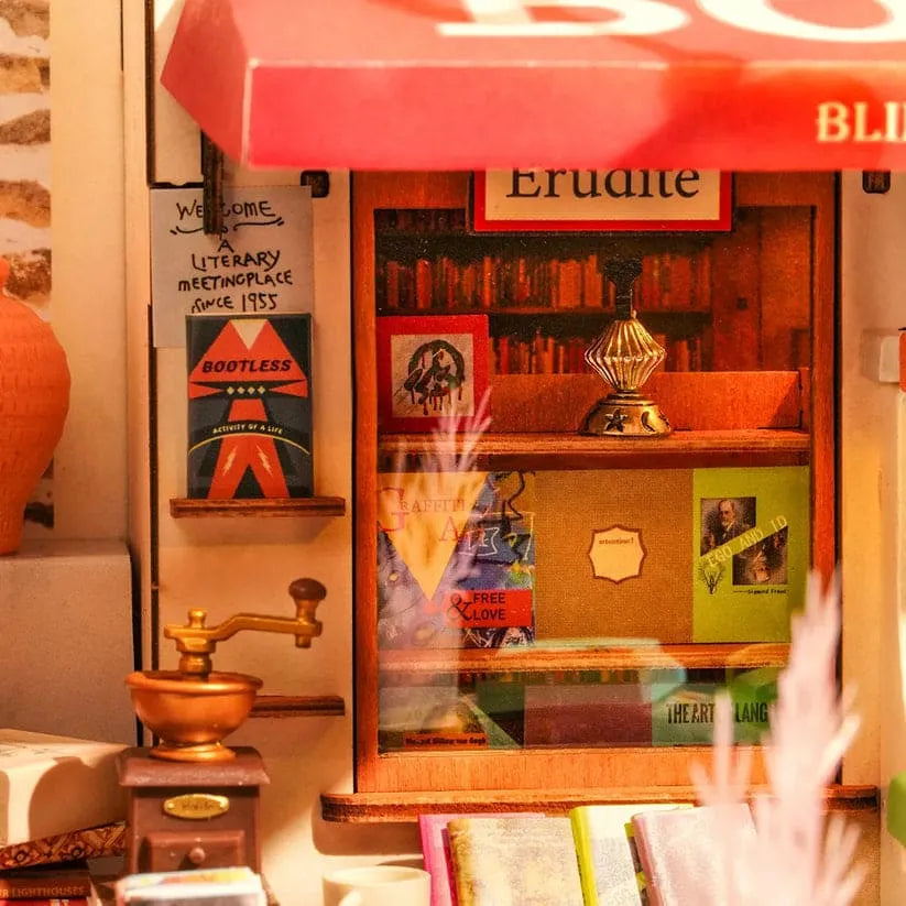 Corner Bookstore Miniature House Kit