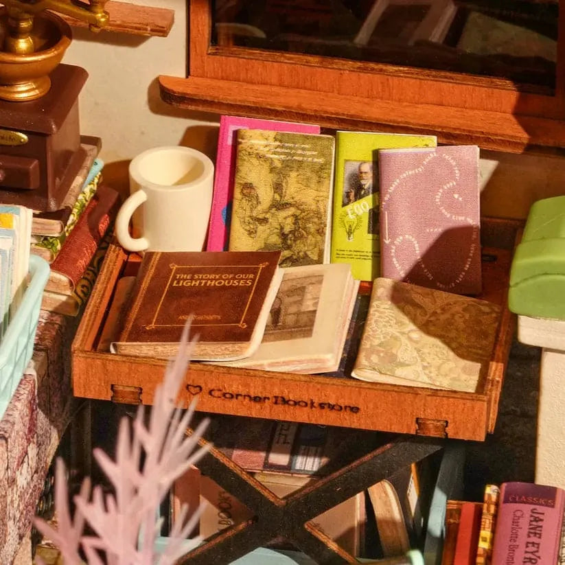 Corner Bookstore Miniature House Kit