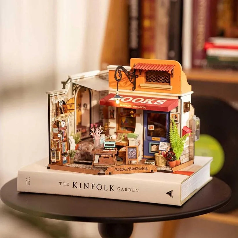 Corner Bookstore Miniature House Kit