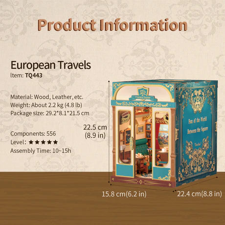 European Travels – Infinity Train Cabin Book Nook Kit