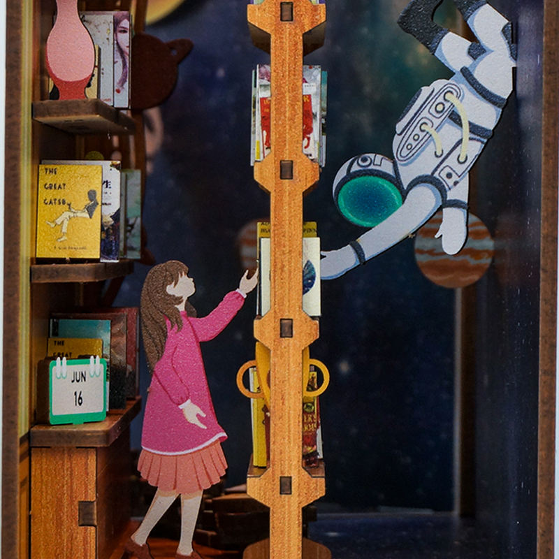 Interstellar Wooden Book Nook Kit