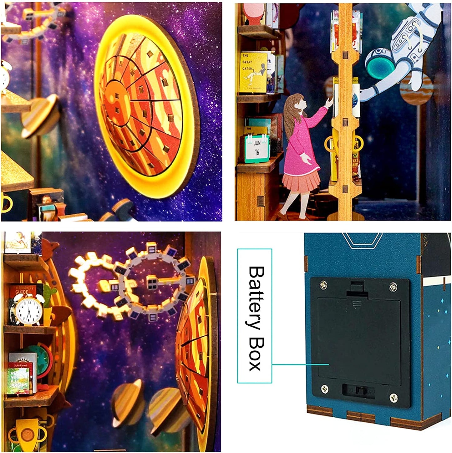 Interstellar Wooden Book Nook Kit