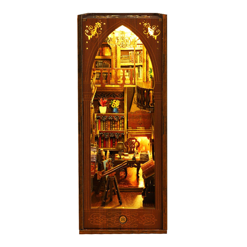 Library Of Books Wooden Puzzle Book Nook Bookshelf Insert