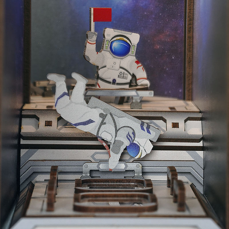 Space Station Wooden Book Nook Kit