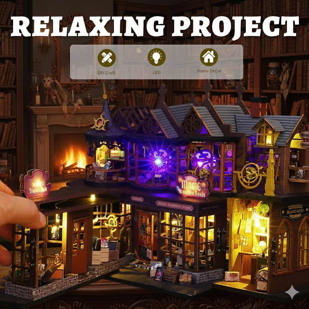 Magic Treasure House DIY Miniature Dollhouse Kit
