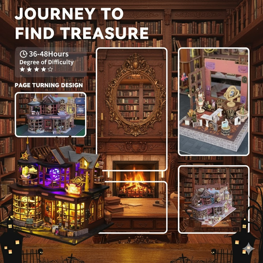 Magic Treasure House DIY Miniature Dollhouse Kit