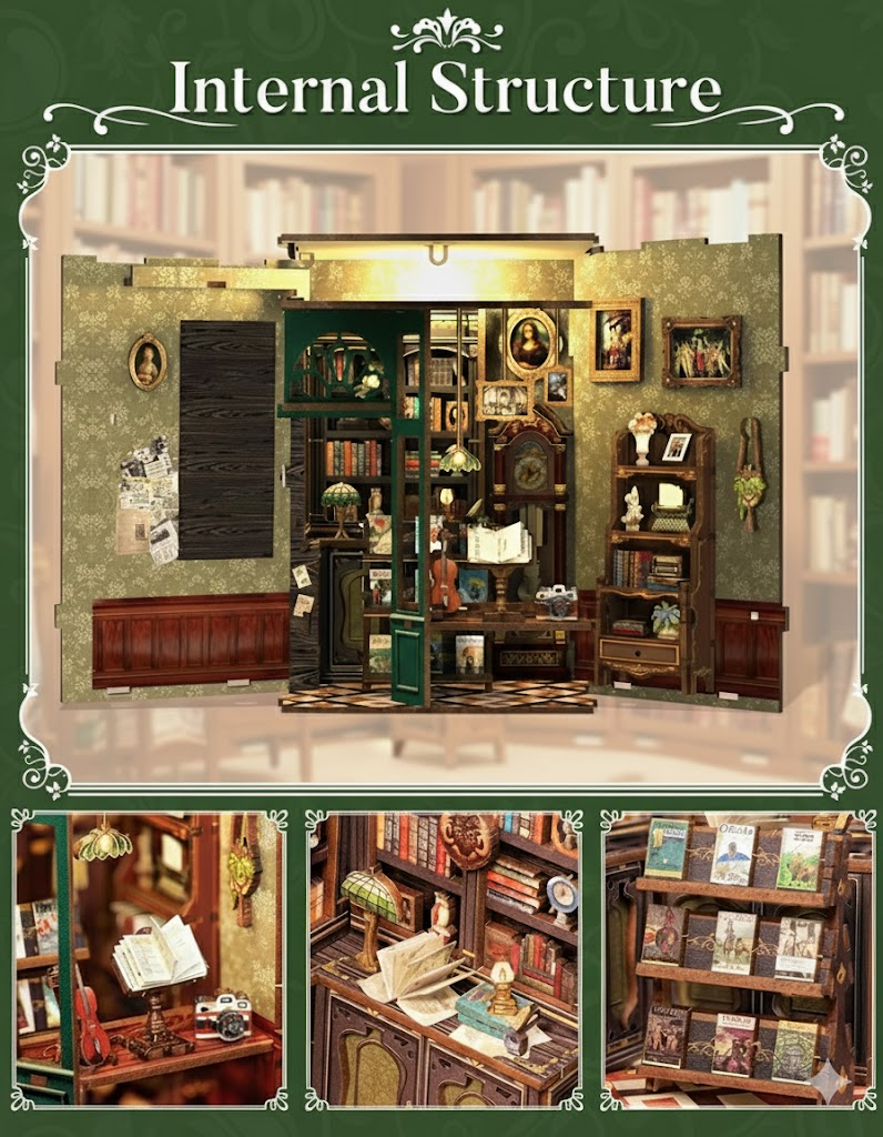 Mini Owl Bookstore — DIY Book Nook Kit