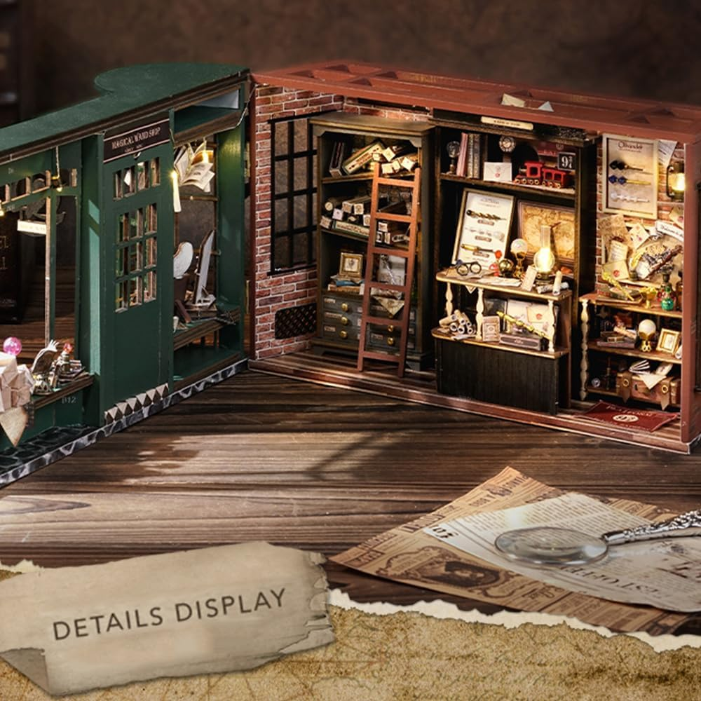 Magic House DIY Wooden Book Nook Miniature House Kit