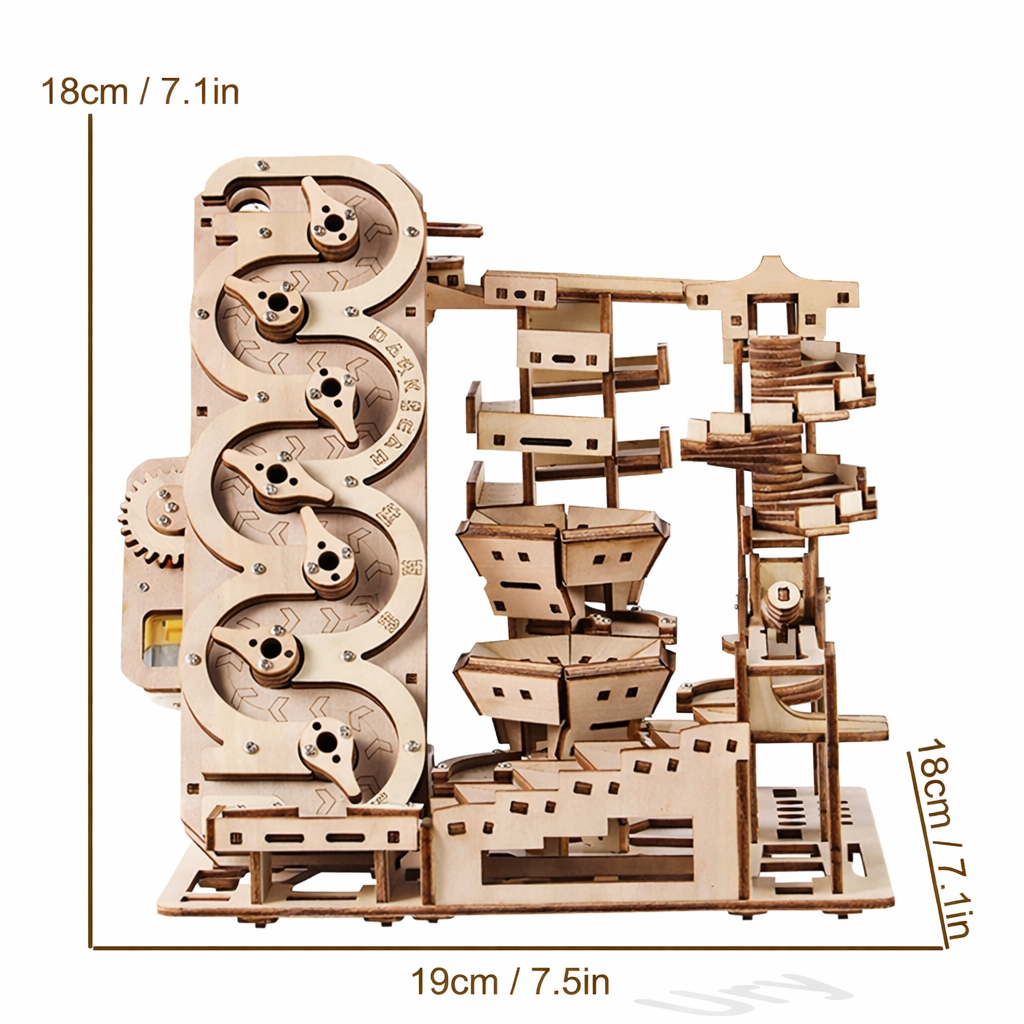 Marble Run Workshop 3D Wooden Puzzle Kit