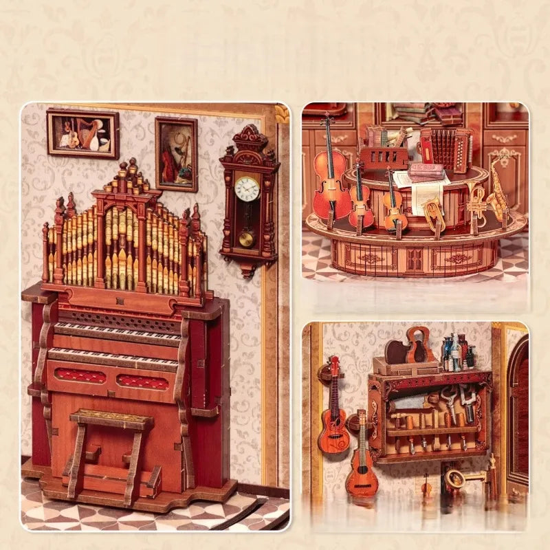 Miniature Haus Bach Strings - DIY Book Nook Kit