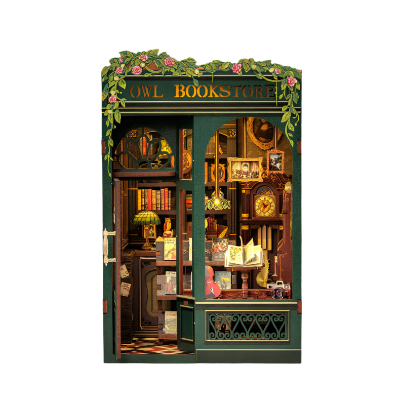 Mini Owl Bookstore — DIY Book Nook Kit