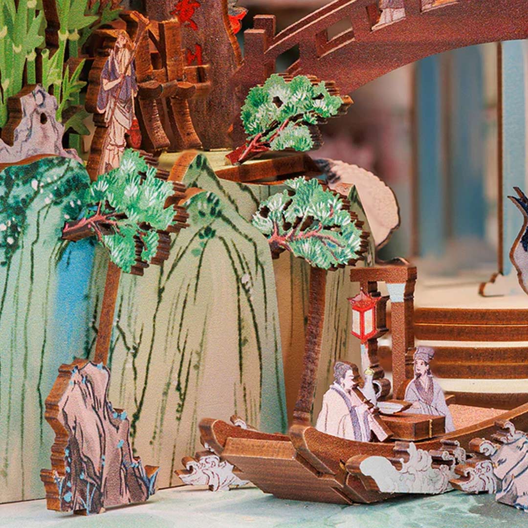 Su Dongpo's Life 3D Puzzle Book Nook Kit