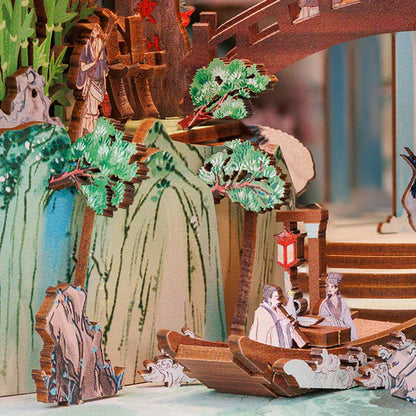 Su Dongpo's Life 3D Puzzle Book Nook Kit