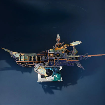 Atlantis Whale Ship – DIY 3D Wooden Puzzle Kit