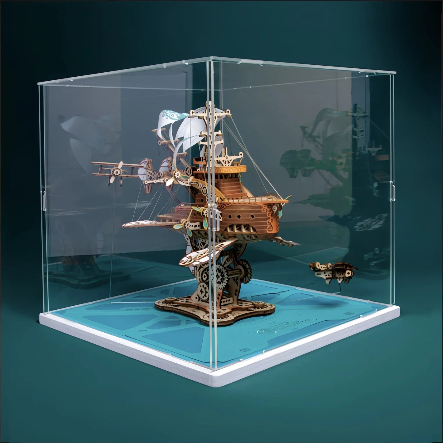 Handcrafted Masterpiece Fantasy Airships – DIY Wooden 3D Model Kit