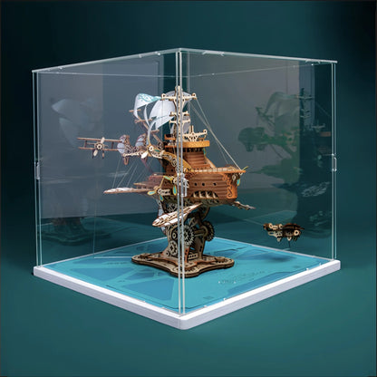 Handcrafted Masterpiece Fantasy Airships – DIY Wooden 3D Model Kit