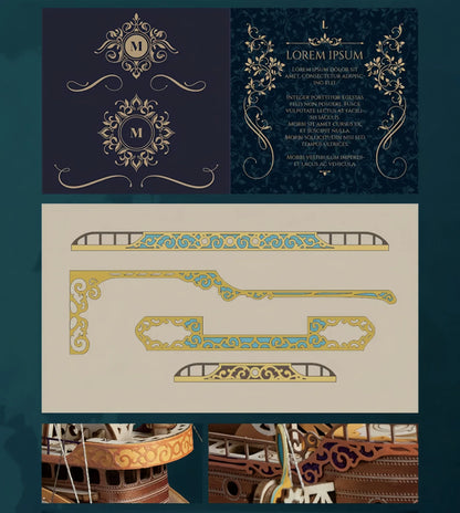 Handcrafted Masterpiece Fantasy Airships – DIY Wooden 3D Model Kit