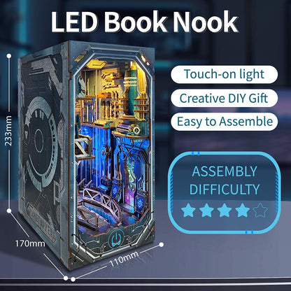 Planetary Era DIY Wooden Book Nook Kit