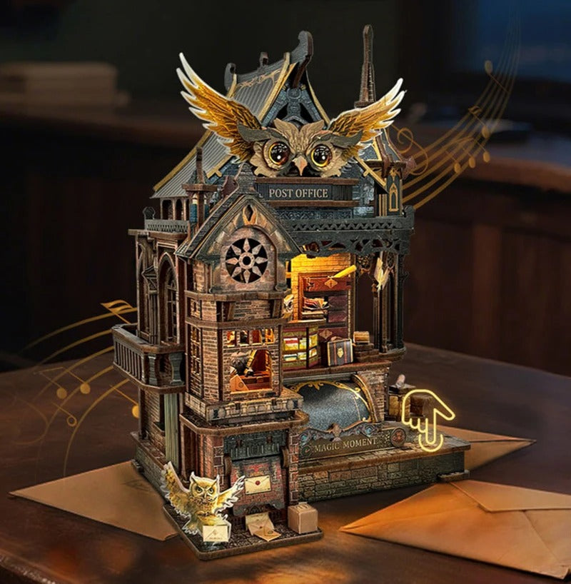 Owl Post Office DIY Miniature House Kit