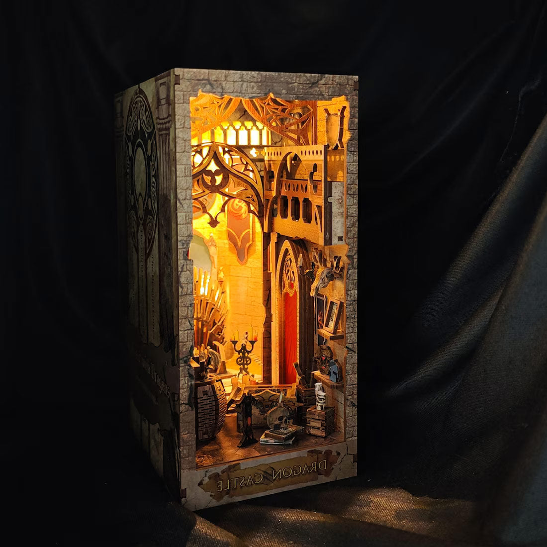 Dragon Castle 3D Wooden Puzzle Book Nook